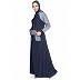 Sports  Abaya with hood jersey - Navy Blue